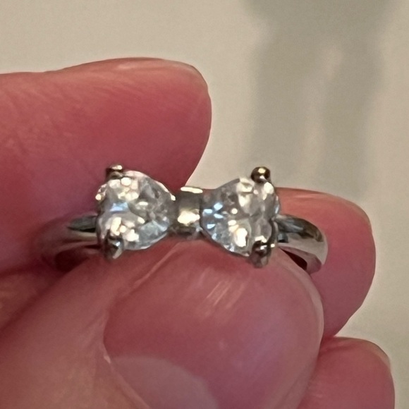 Silver Bow Ring Size 5 1/2 - Picture 2 of 7